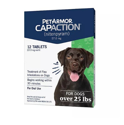 PetArmor CapAction Flea Tabs for Dogs 25+ lbs. (12 ct.)