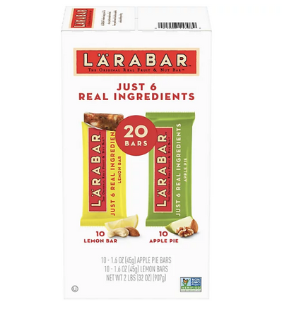 Larabar Fruit & Nut Bar, Apple Pie and Lemon Bar (20 pk.)