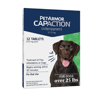 PetArmor CapAction Flea Tabs for Dogs 25+ lbs. (12 ct.)