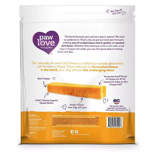 Paw Love Smoked Yak Cheese Long Lasting Dog Chews (6 ct.)