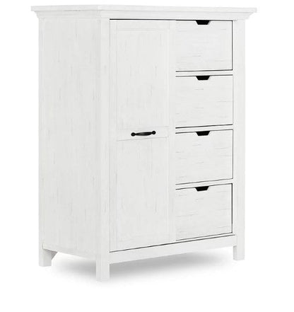 Evolur Belmar Tall Chest with Sliding Barn Door (Choose Your Color)