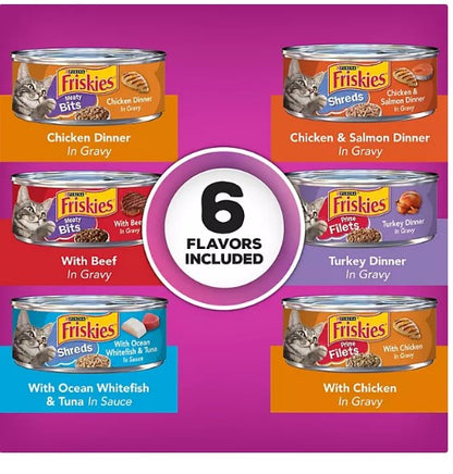 Purina Friskies Gravy Wet Cat Food, Variety Pack (5.5 oz., 60 ct.)