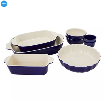 Henckels Ceramics 8-pc Mixed Bakeware & Serving Set (Assorted Colors)