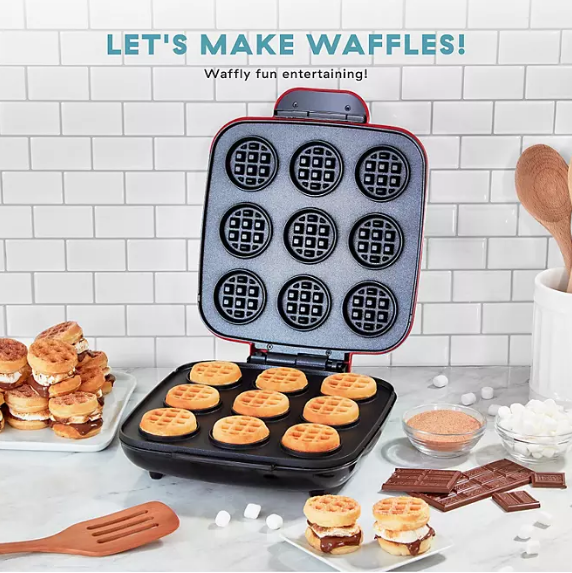 Delish By Dash Waffle Bite Maker (Assorted Colors)