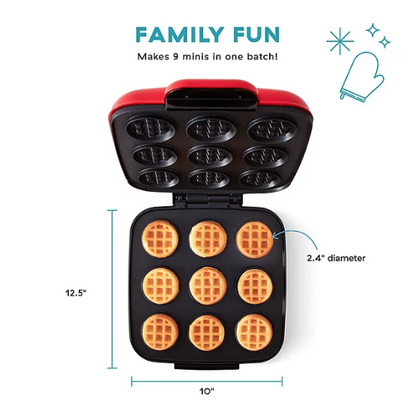 Delish By Dash Waffle Bite Maker (Assorted Colors)