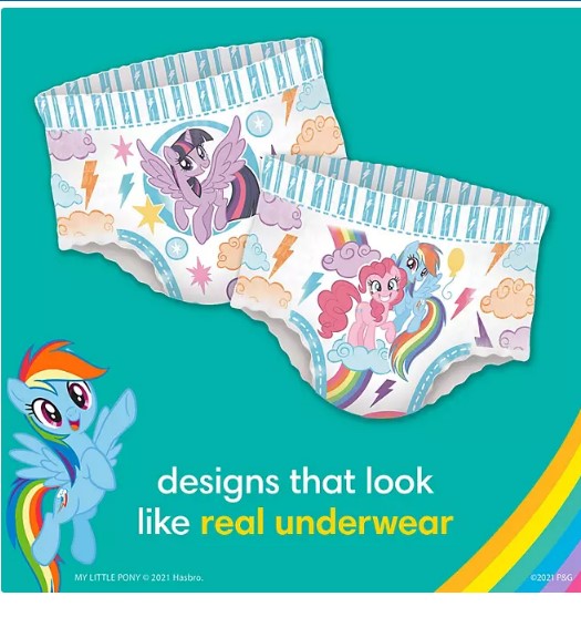 Pampers Easy Ups Training Pants Underwear for Girls (Sizes: 2T-5T)