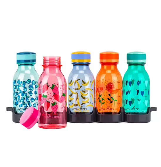 Reduce 14-oz. Kids WaterWeek, 5 Bottle Set (Assorted Colors)