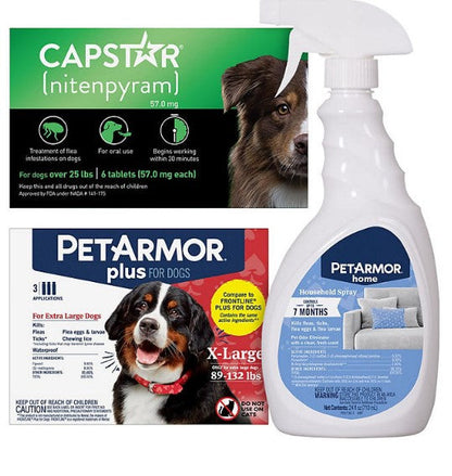 PetArmor Plus Capstar Flea & Tick Bundle for Extra Large Dogs, 89 - 132 lbs.