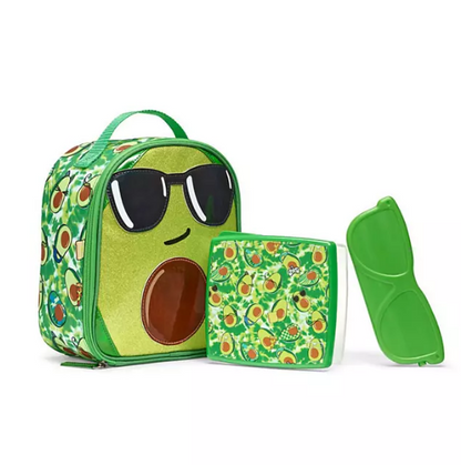 Fit + Fresh 3-Piece Novelty Insulated Lunch Bag Kit (Assorted Shapes and Colors)