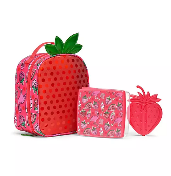 Fit + Fresh 3-Piece Novelty Insulated Lunch Bag Kit (Assorted Shapes and Colors)