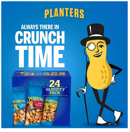 Planters Nuts Cashews and Peanuts Variety Pack (40.5 oz., 24 pk.)