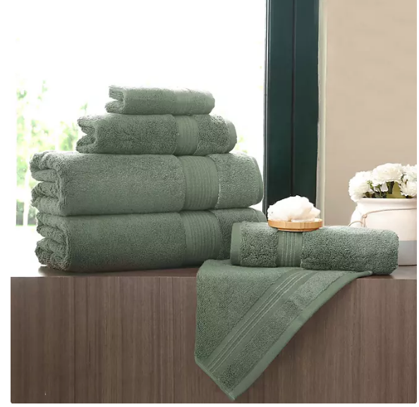 MyTrident Plush 6-pc Towel Set (Assorted Colors)