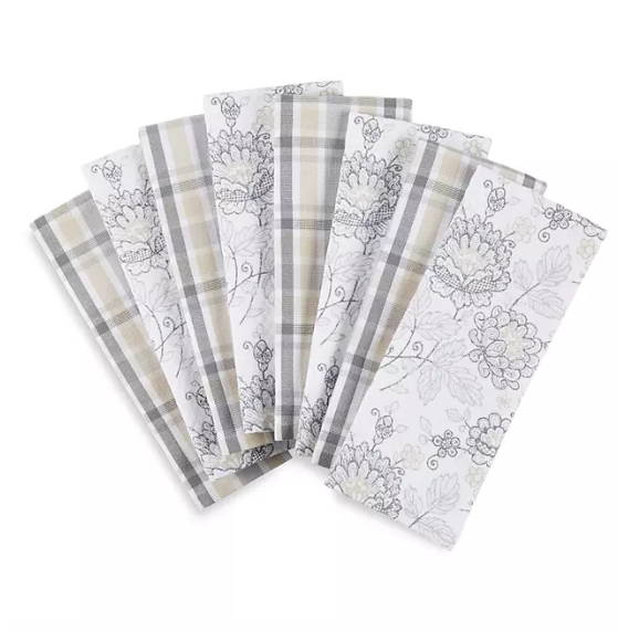 Martha Stewart Kitchen Towels 8 Pack (Assorted Designs).