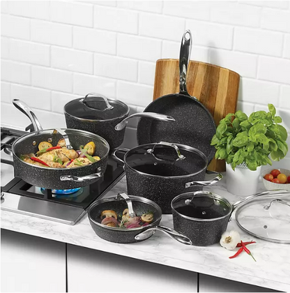 The Rock by Starfrit 12-Piece Cookware Set