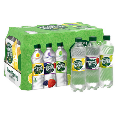 Poland Spring Sparkling Spring Water Variety Pack (16.9 fl. oz., 24 pk.)