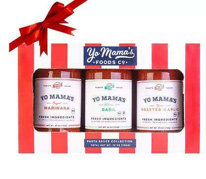 Yo Mama's Foods Low-Carb Italian Pasta Sauce Gift Box (25 oz., 3 pk.)