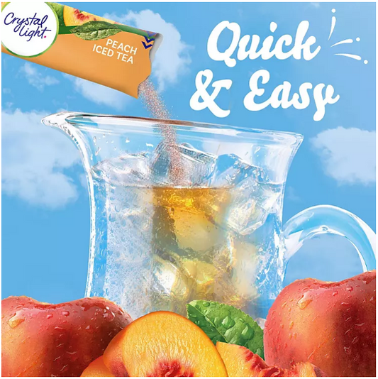 Crystal Light Peach Iced Tea Powdered Drink Mix (4.55 oz.)