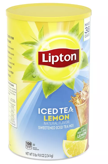 Lipton Sweetened Iced Tea Mix, Lemon (89.8 oz.)