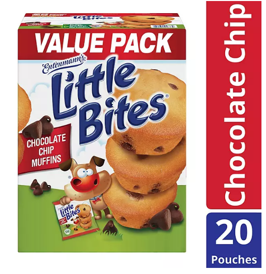 Entenmann's Little Bites Chocolate Chip Muffins (1.65 oz., 20 pk.)