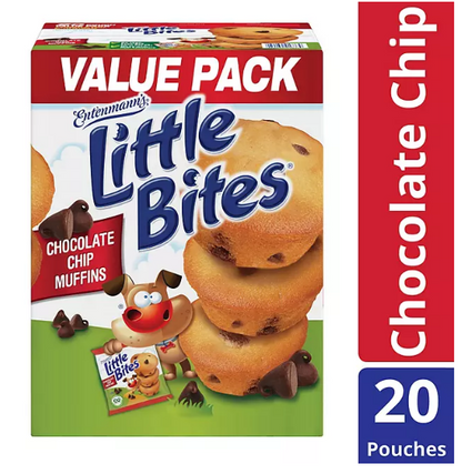 Entenmann's Little Bites Chocolate Chip Muffins (1.65 oz., 20 pk.)