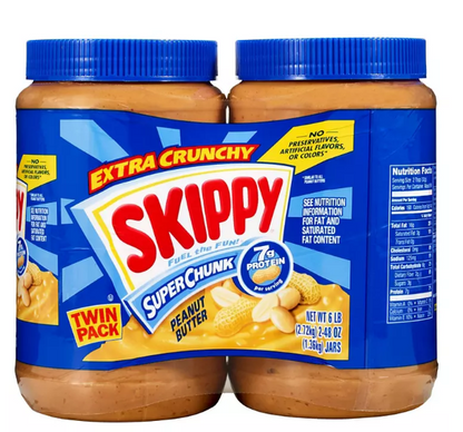 Skippy Super Chunk Peanut Butter (48 oz., 2 pk.)