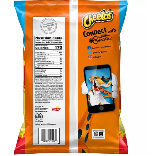 Cheetos Crunchy Cheese Flavored Snacks Flamin Hot (18.375 oz.)