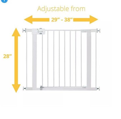 Safety 1st Easy-Install Walk-Through Gate, 38" x 28" (Choose Pack Size)