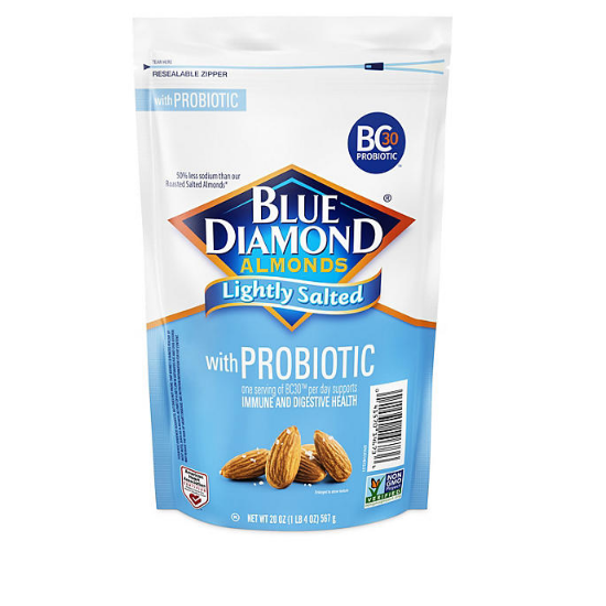 Blue Diamond Lightly Salted Probiotic Almond (20 oz.)