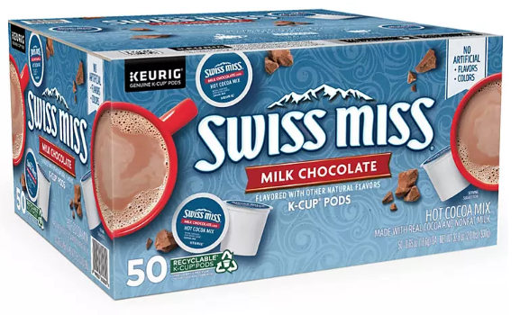 Swiss Miss Cocoa K-Cup Pods, Milk Chocolate (50 ct.)