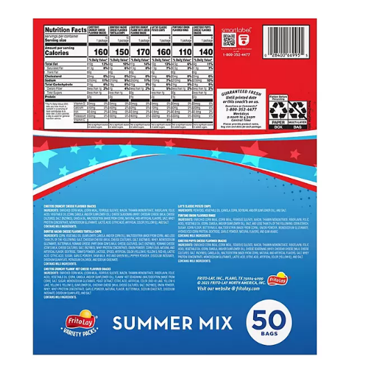 Frito-Lay Summer Mix Variety Pack (50 ct.)