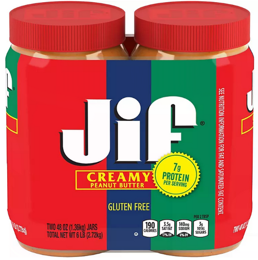 Jif Creamy Peanut Butter (48 oz., 2 pk.)