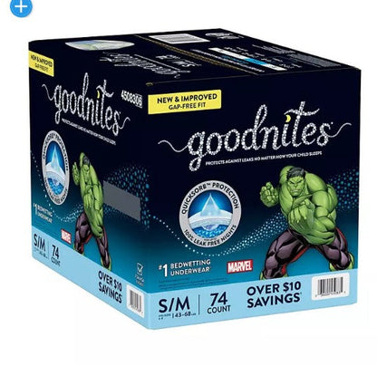 Goodnites Nighttime Bedwetting Underwear for Boys (Sizes: Small - Extra Large)