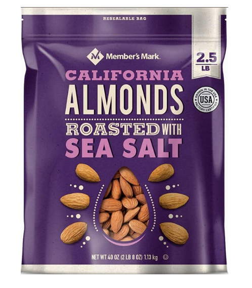 Member's Mark Roasted Almonds with Sea Salt (40 oz.)