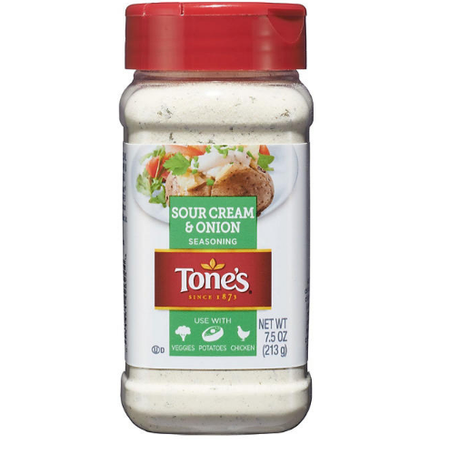 Tone's Sour Cream & Onion Seasoning Blend (7.5 oz.)(2 PK)