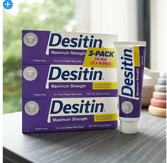 Desitin Maximum Strength Diaper Rash Paste (4.8 oz., 3 pk.)