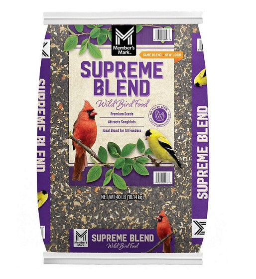 Member's Mark Supreme Blend Wild Bird Food, 40 lbs.