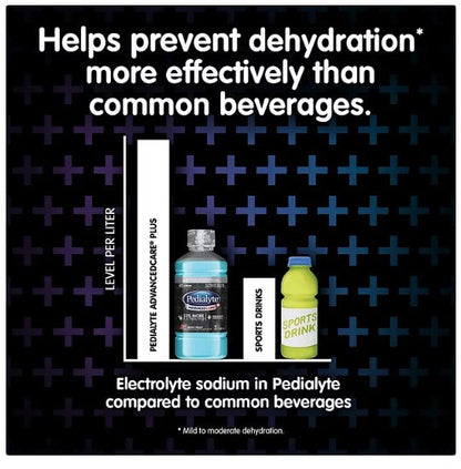 Pedialyte AdvancedCare Plus Electrolyte Solution (1 Liter - 3 ct. + 2 Powder Packets)