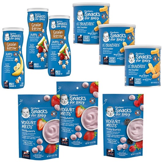 Gerber 2nd Foods Snacks for Baby, Variety Pack (9 ct.)