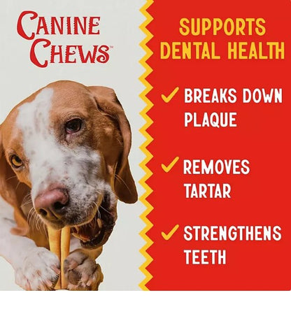 Canine Chews 8" Basted Rawhide Retrievers for Dogs, 25 ct. (Choose Flavor)