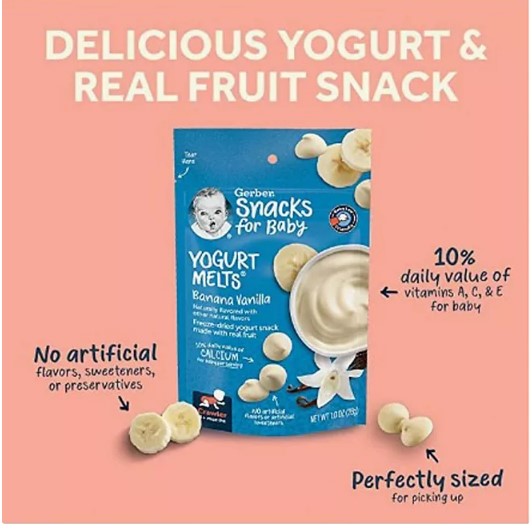 Gerber 2nd Foods Snacks for Baby, Variety Pack (9 ct.)