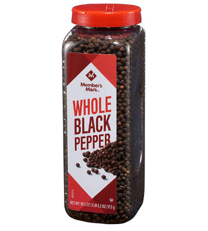 Member's Mark Whole Black Peppercorns (19.5 oz.)(2 PK)