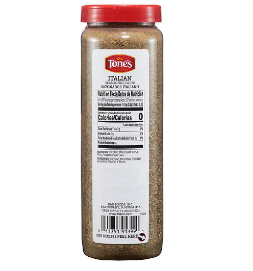 Tone's Italian Seasoning (6 oz.)(2 pk)