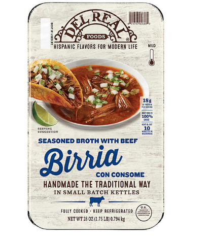 Del Real Foods Seasoned Beef Birria with Broth (28 oz.)