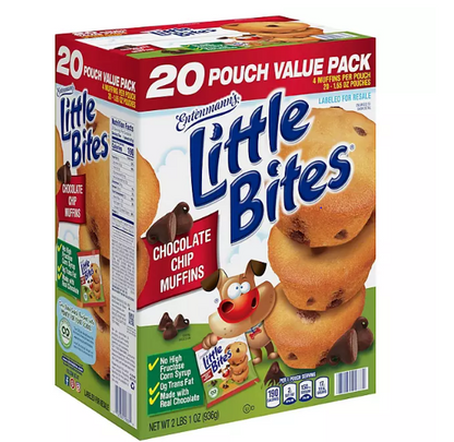 Entenmann's Little Bites Chocolate Chip Muffins (1.65 oz., 20 pk.)