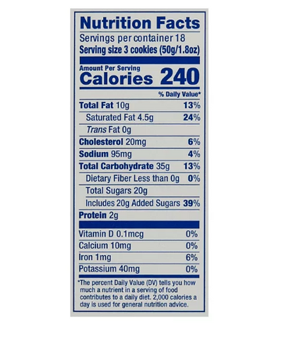 Linden's Butter Crunch Cookies (1.8 oz., 18 ct.)