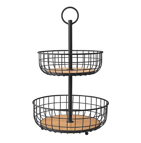 Member's Mark 2 Tier Wire Basket Stand (Assorted Colors)