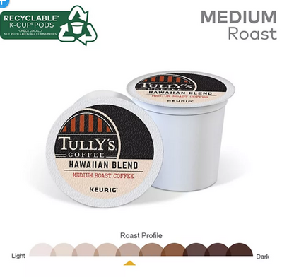 Tully's Coffee Hawaiian Blend K-Cup Pods (100 ct.)