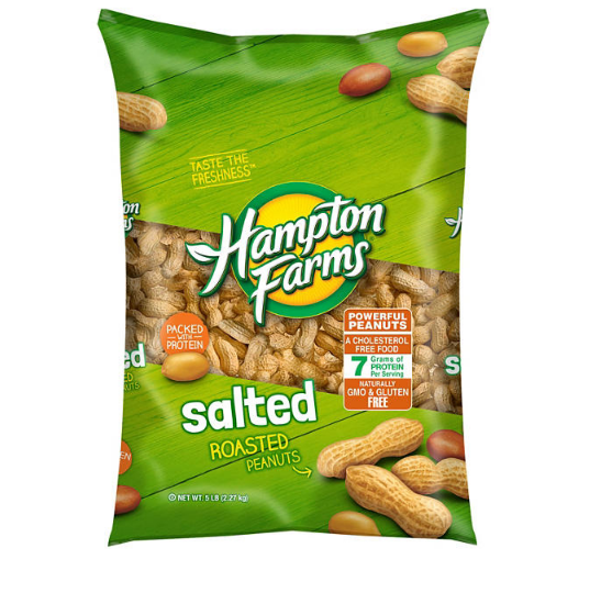 Hampton Farms Salted In-Shell Peanuts (5lbs)