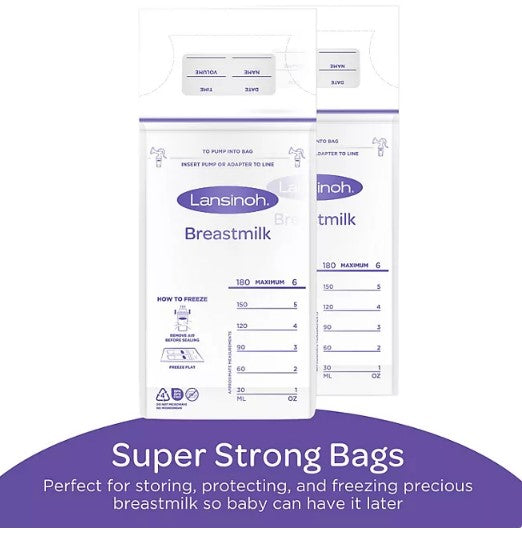 Lansinoh Breastmilk Storage Bags, 100 ct.