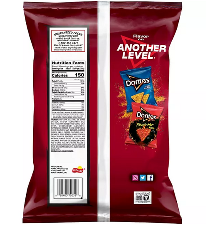 Doritos Tortilla Chips, Spicy Nacho Flavored (18.38 oz.)(2 PK)